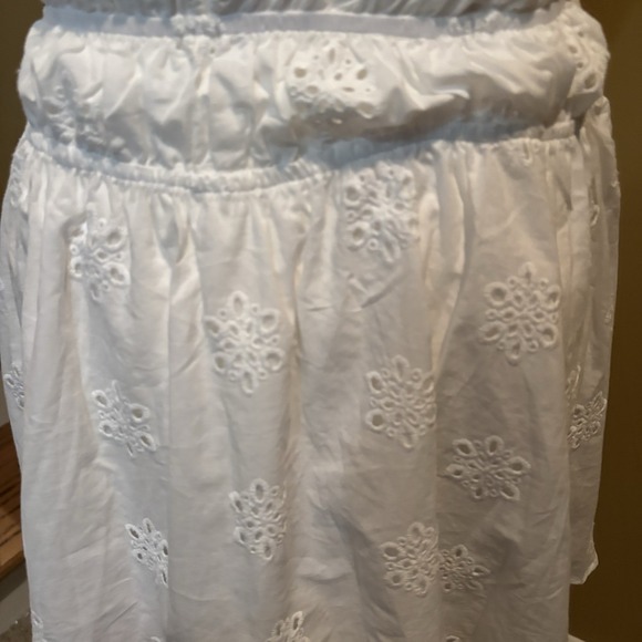 Princess Polly Wish Me Luck‎ Shirred Mini Dress White Size 2 - Picture 4 of 5